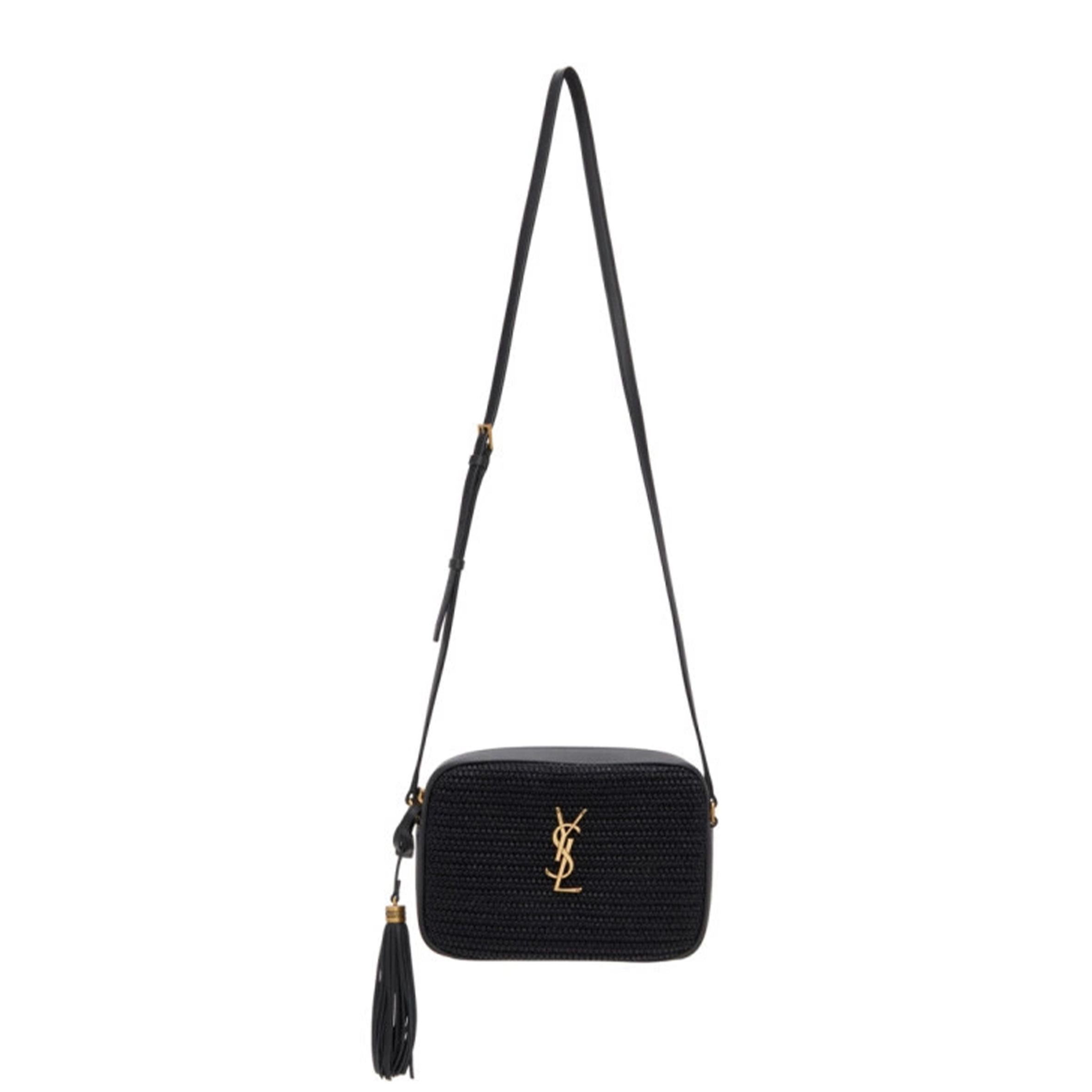 YSL LOU CAMERA BAG IN RAFFIA 211418F048193 (23*16*6cm)